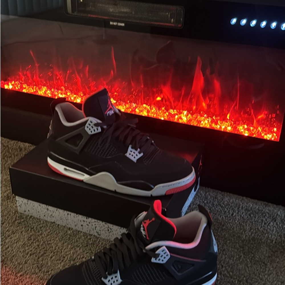 Nike Air Jordan 4 Retro Bred Black and Red